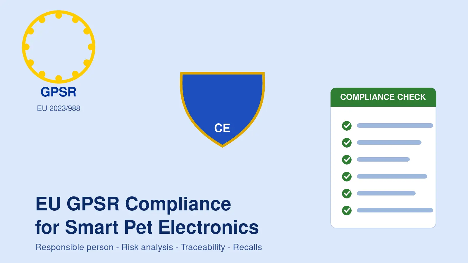EU GPSR Compliance Checklist for Smart Pet Electronics