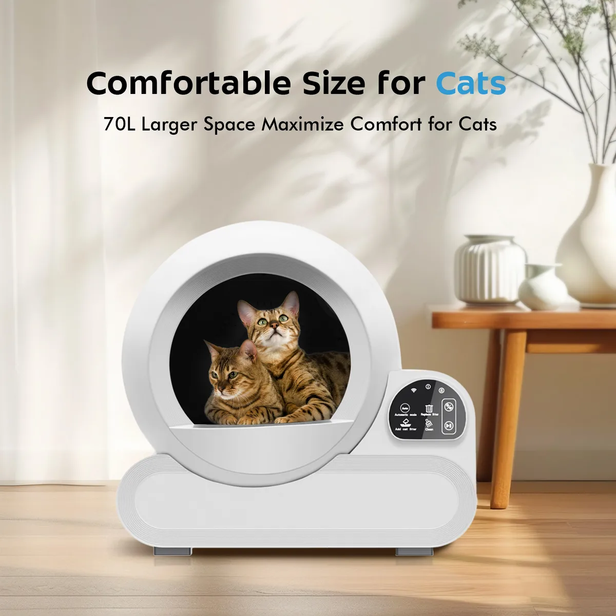 Wholesale 70L Self-Cleaning Litter Box, App Control (SKU ALB-01) - detail