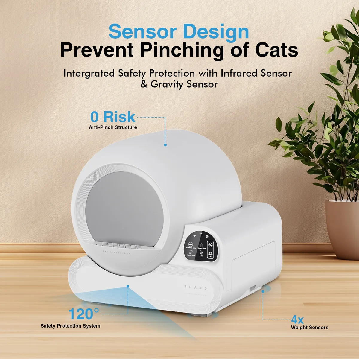 Wholesale 70L Self-Cleaning Litter Box, App Control (SKU ALB-01) - detail