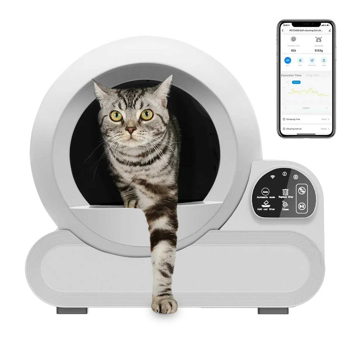 Wholesale 70L Self-Cleaning Litter Box, App Control (SKU ALB-01) - detail