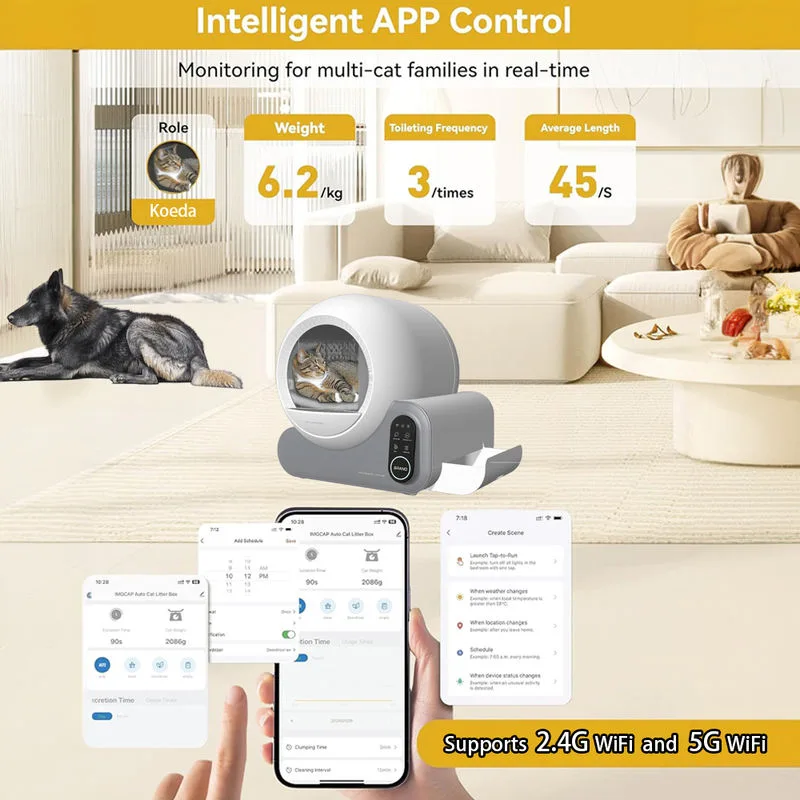 Wholesale 70L Self-Cleaning Litter Box, App Control (SKU ALB-01)