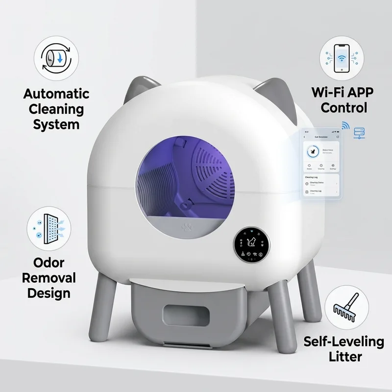 OEM Automatic Cat Litter Box with Odor Control (ALB-03)