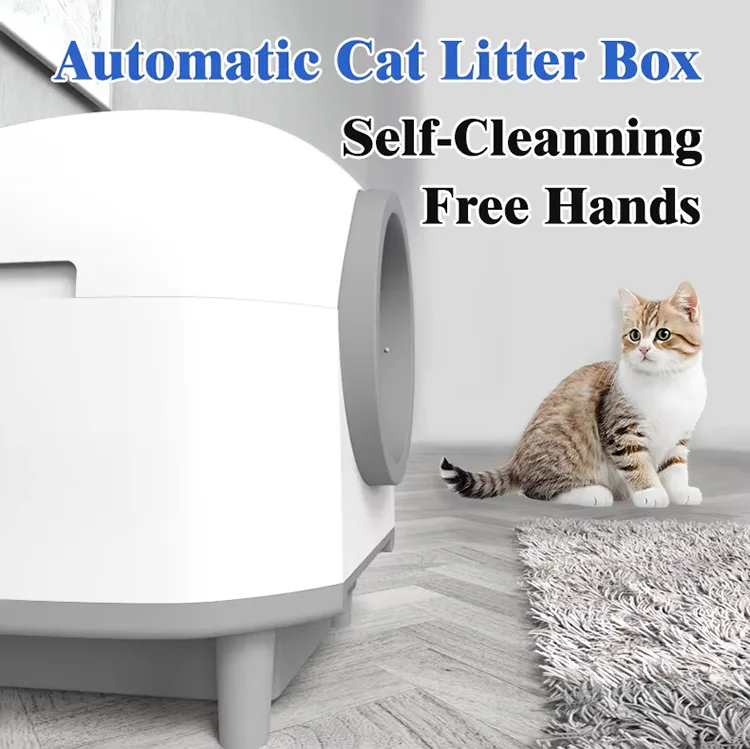 App-Controlled Self-Cleaning Cat Toilet for Retail (ALB-04) - detail