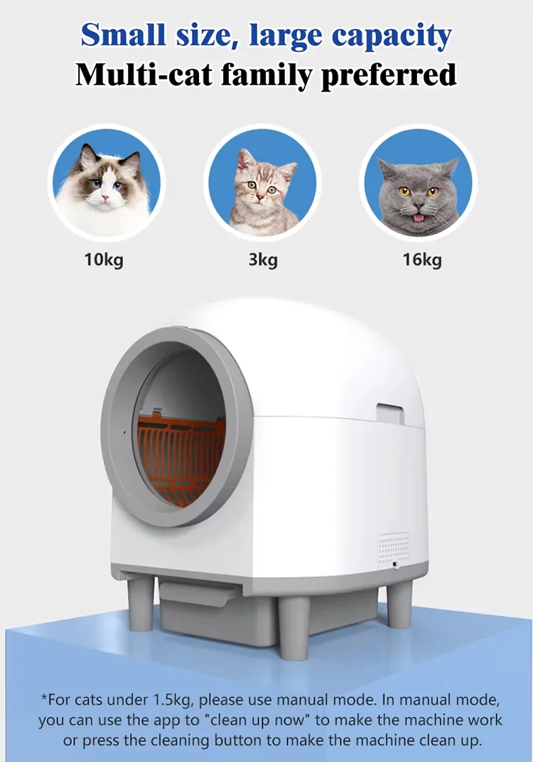 App-Controlled Self-Cleaning Cat Toilet for Retail (ALB-04) - detail