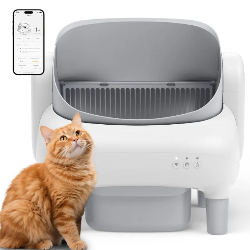 Compact 35L Self-Cleaning Litter Box with Sensors (ALB-05)