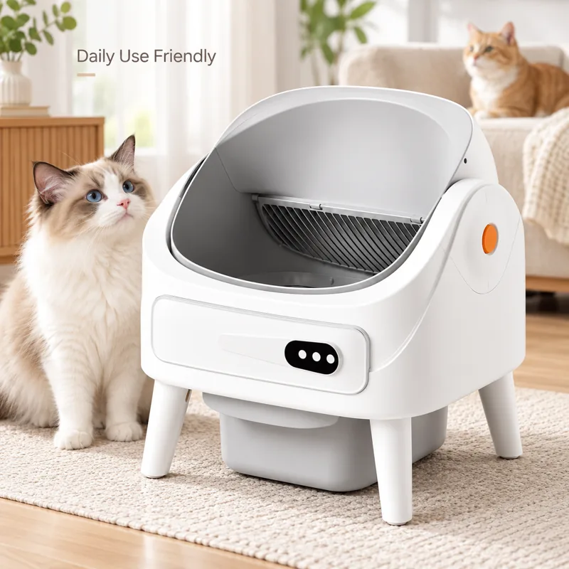 Open-Top 119L Extra-Large Cat Litter Box, Tuya App Control — MOQ 2 (PAI-LB-006)