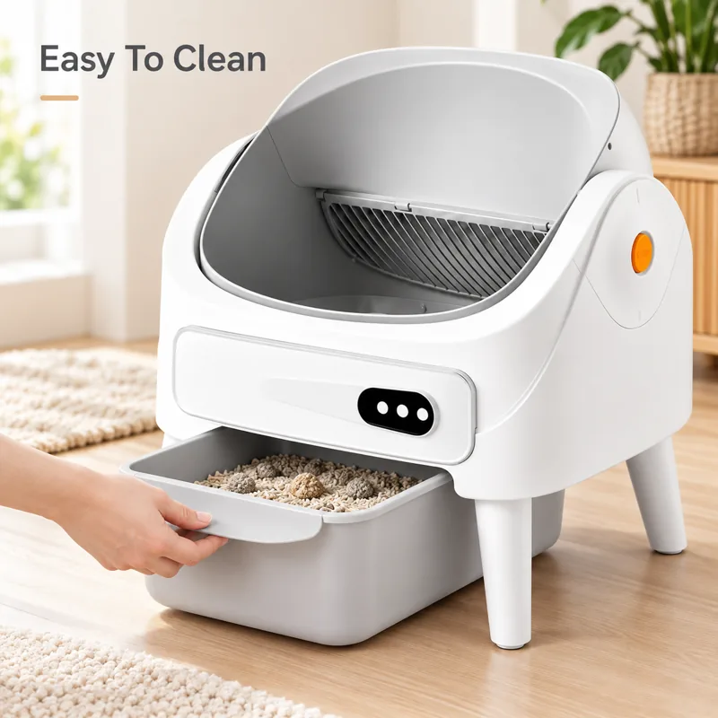 Open-Top 119L Extra-Large Cat Litter Box, Tuya App Control — MOQ 2 (PAI-LB-006)