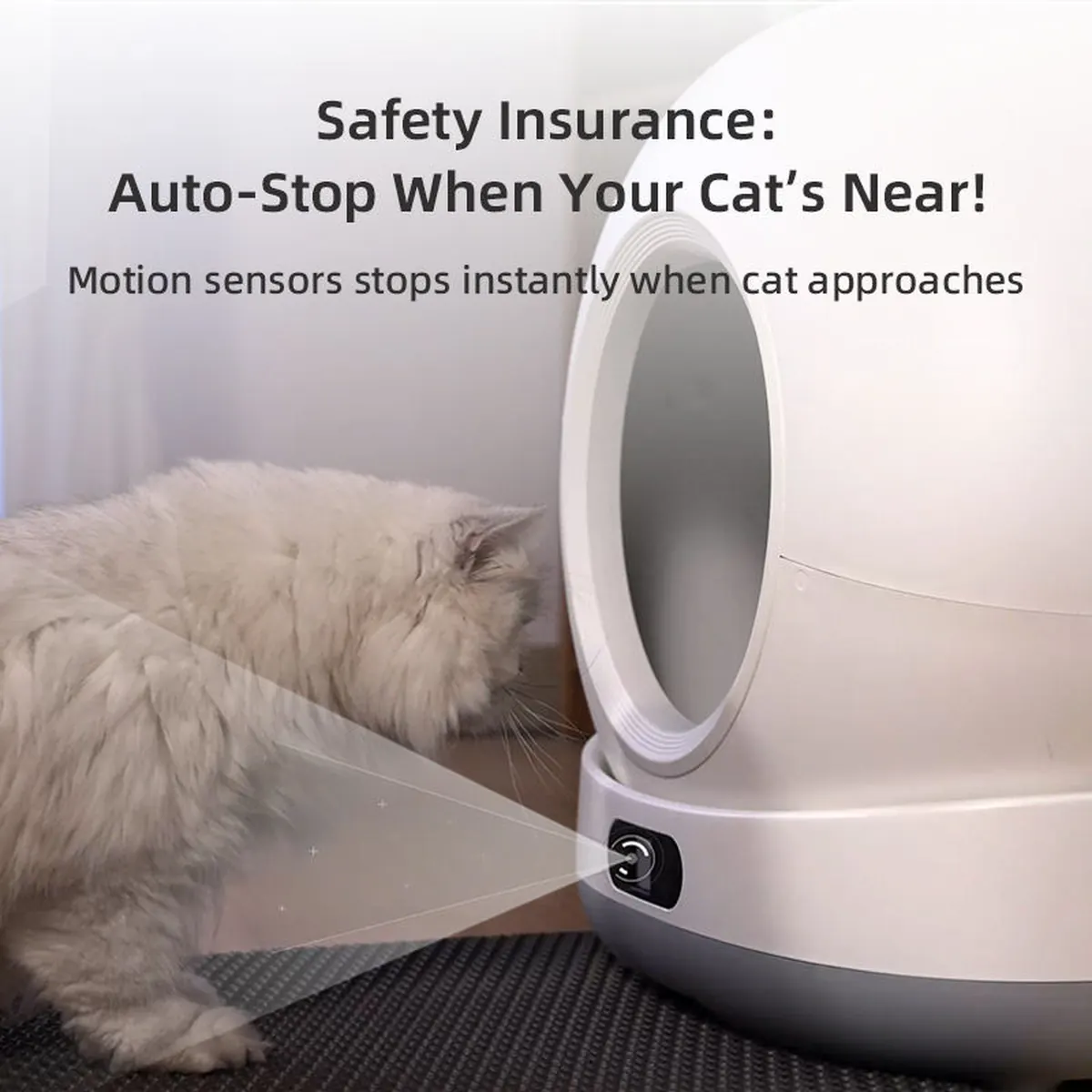 Wholesale 72L Self-Cleaning Litter Box with 1080P Camera — Tuya App (SKU PAI-LB-007) - detail