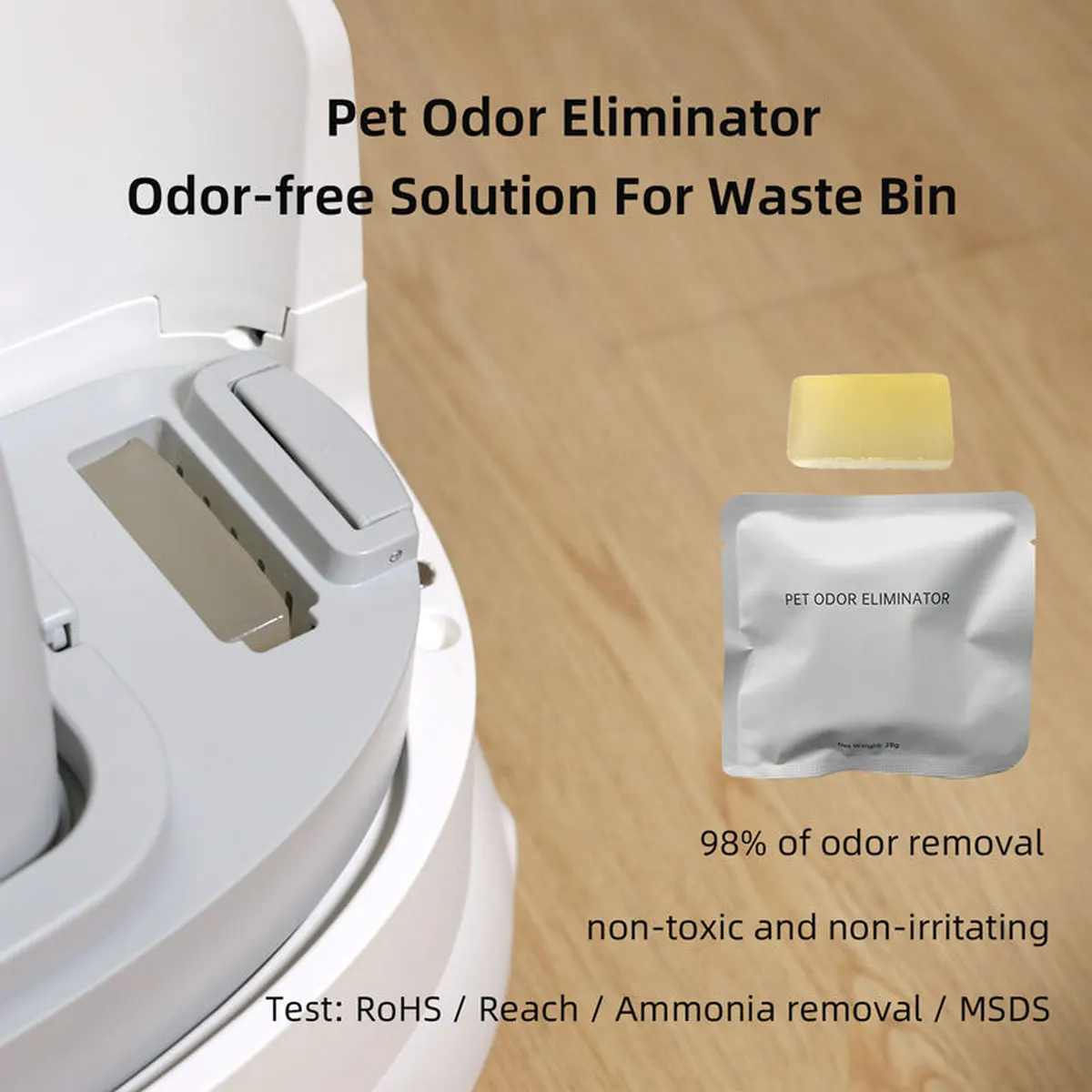 Wholesale 72L Self-Cleaning Litter Box with 1080P Camera — Tuya App (SKU PAI-LB-007) - detail