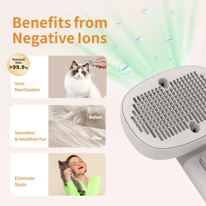 Wholesale Electric Cat Slicker Brush, Self-Cleaning (PB-01)