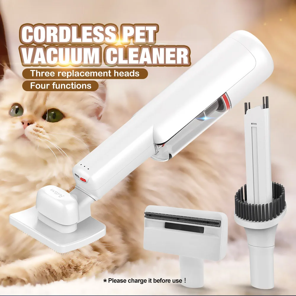 Cordless Pet Grooming Vacuum Brush, 100W BLDC (PB-02) - detail