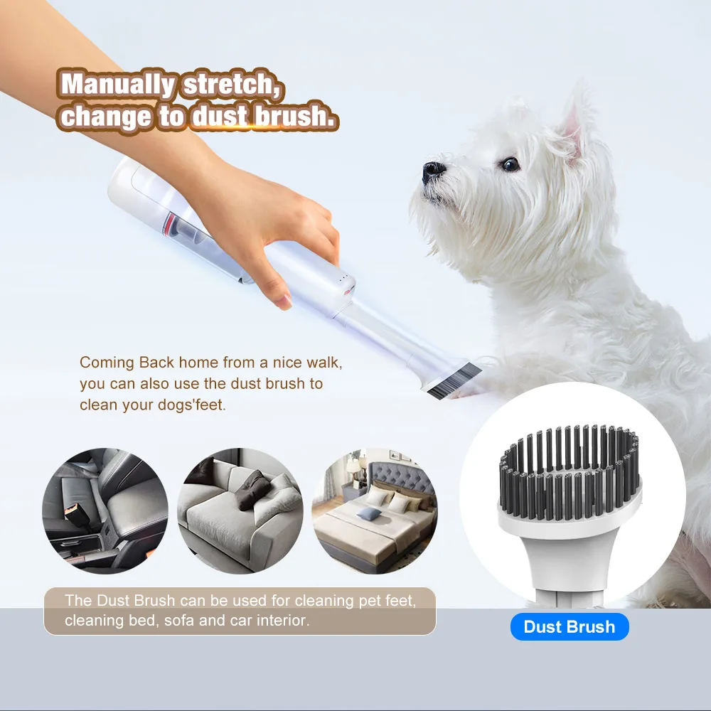 Cordless Pet Grooming Vacuum Brush, 100W BLDC (PB-02) - detail
