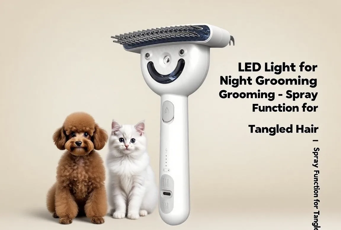 Double-Sided Steam Pet Brush, Rechargeable (PB-03) - detail