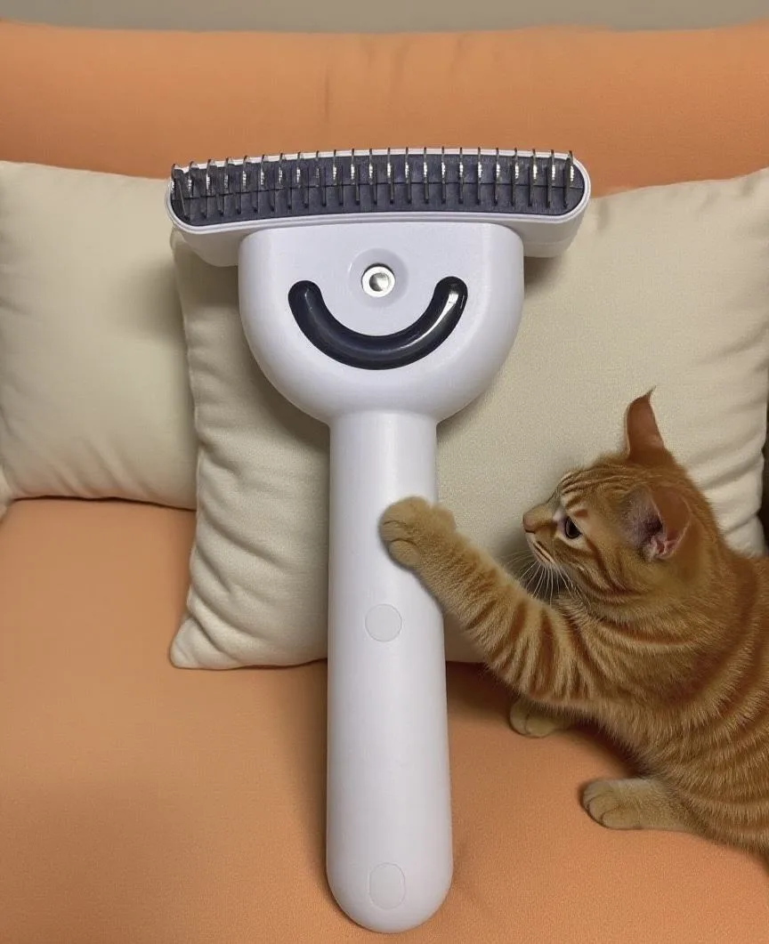 Double-Sided Steam Pet Brush, Rechargeable (PB-03) - detail