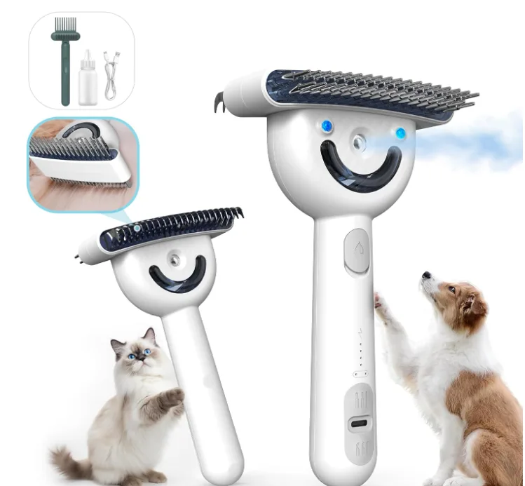 Double-Sided Steam Pet Brush, Rechargeable (PB-03)