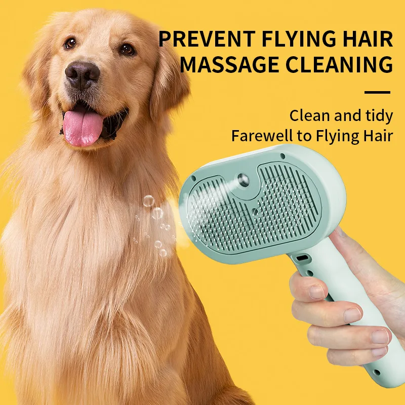 Corded Steam Cat Comb for Deshedding (PB-04) - detail