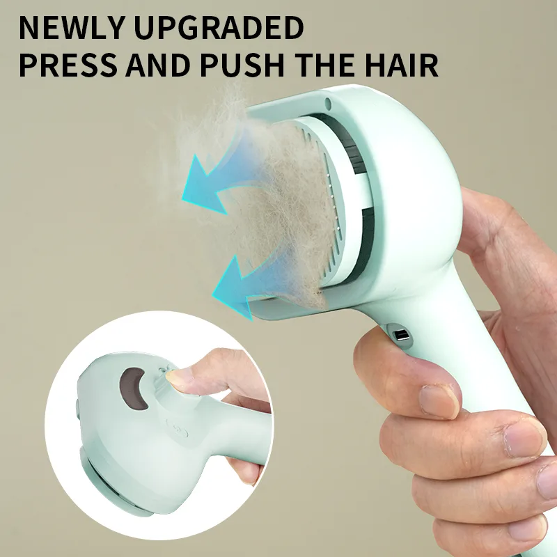 Corded Steam Cat Comb for Deshedding (PB-04) - detail
