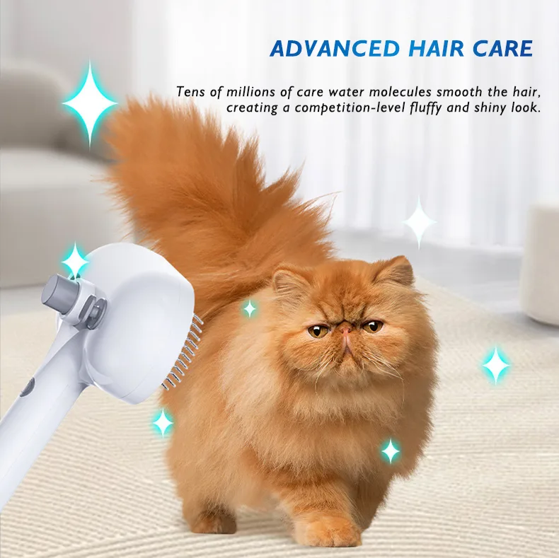 Water-Mist Cat Grooming Comb, Anti-Flyaway (PB-05) - detail