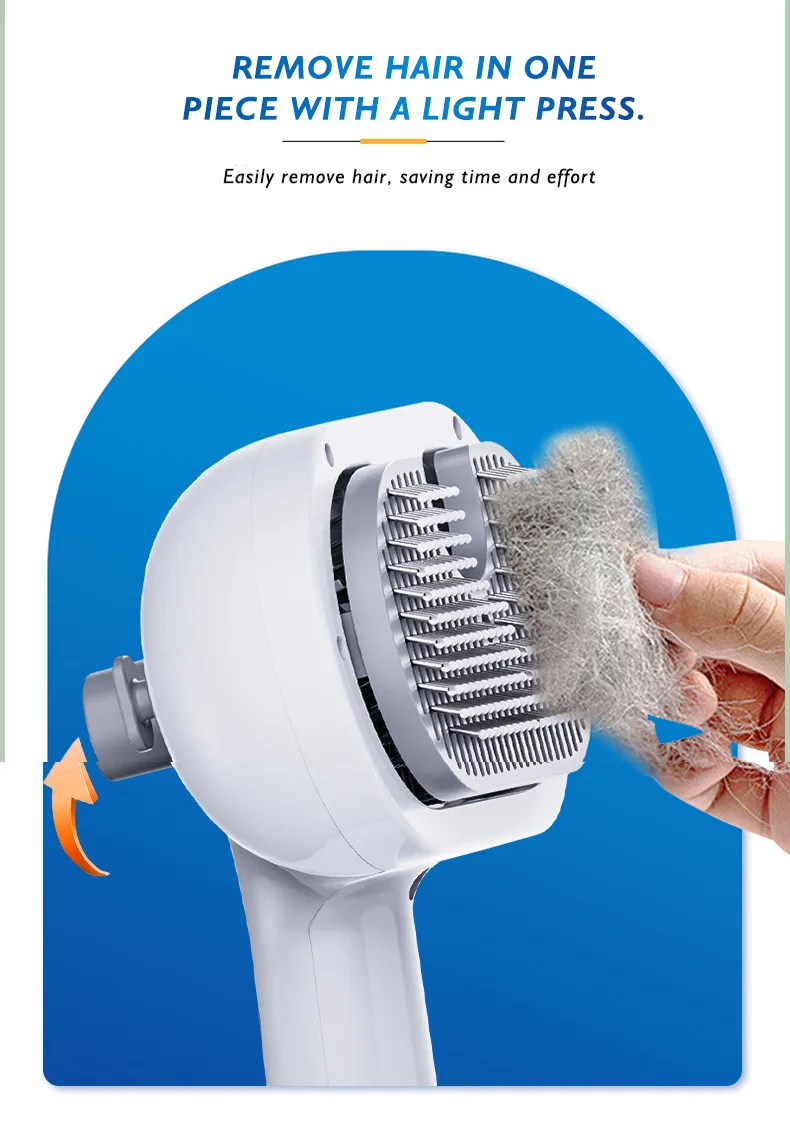 Water-Mist Cat Grooming Comb, Anti-Flyaway (PB-05) - detail