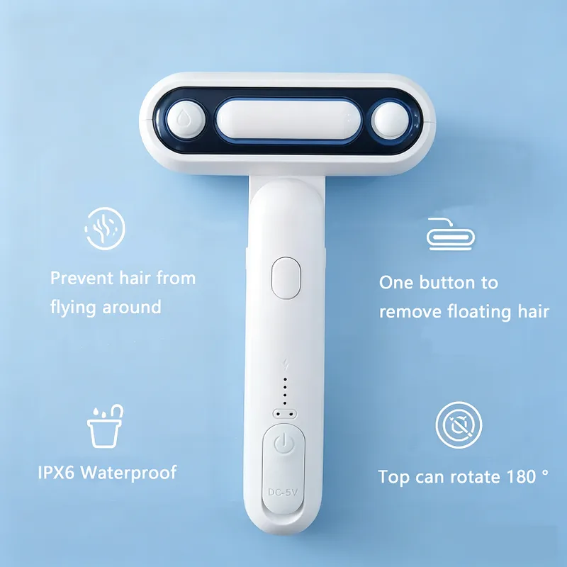 Rechargeable Pet Shower Brush for Wet Grooming (PB-07)