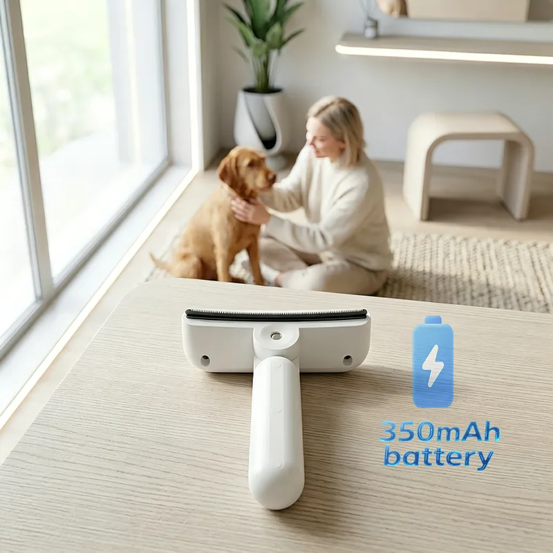 Rechargeable Pet Shower Brush for Wet Grooming (PB-07)
