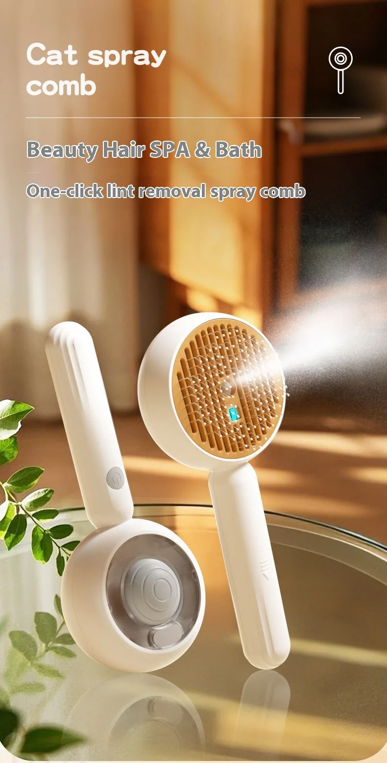 Electric Spray Pet Comb with Custom Logo (PB-08) - detail