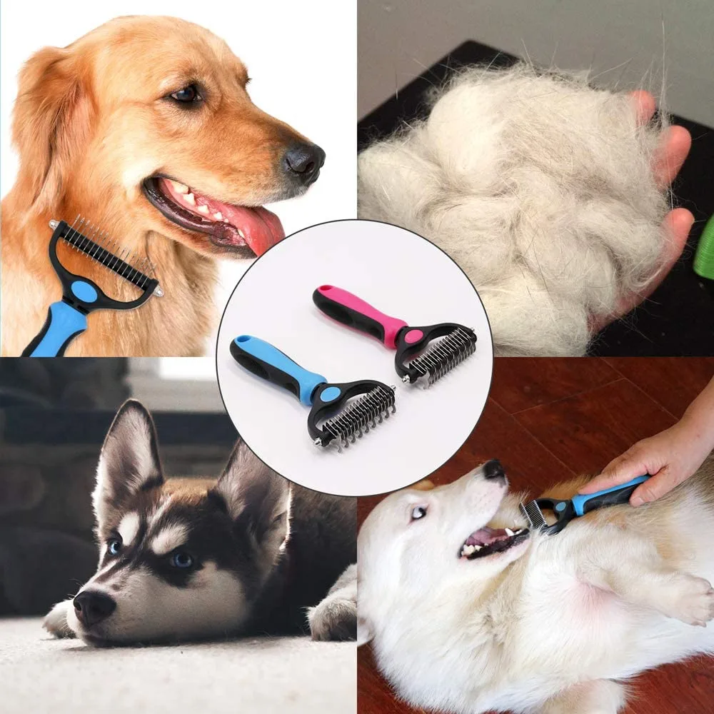 Double-Sided Dematting Comb for Dogs, Cats (PB-09) - detail
