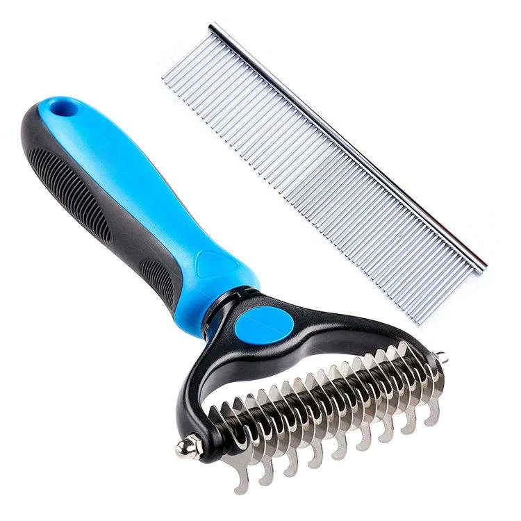 Double-Sided Dematting Comb for Dogs, Cats (PB-09)