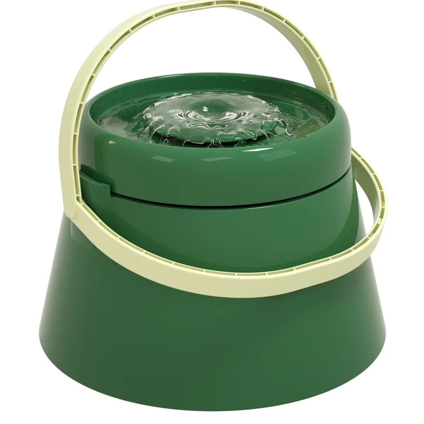 Cat Water Fountain with Stainless Bowl — 2.5L, Custom Colors - detail