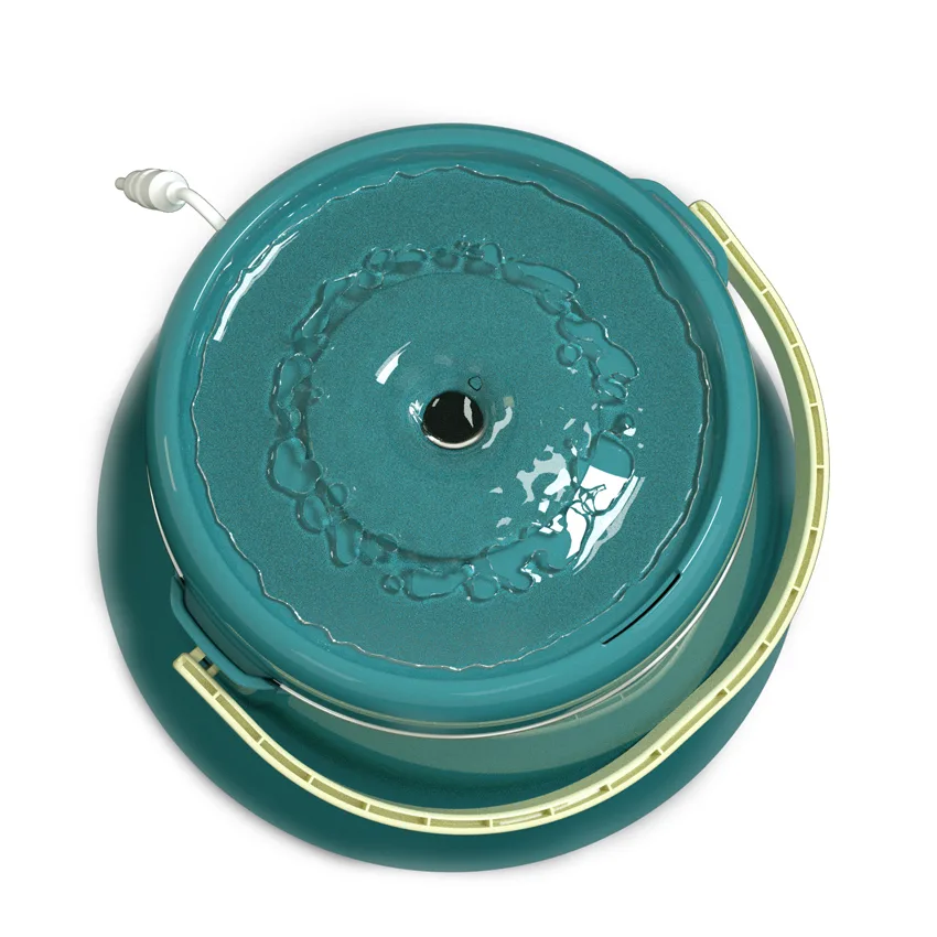 Cat Water Fountain with Stainless Bowl — 2.5L, Custom Colors - detail