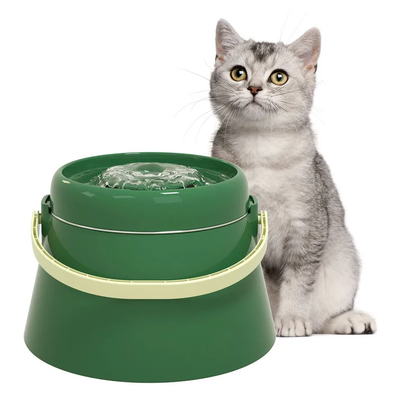 Cat Water Fountain with Stainless Bowl — 2.5L, Custom Colors