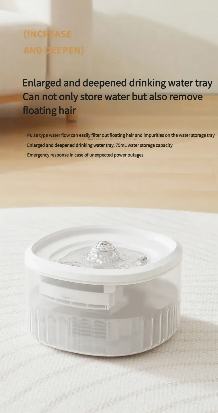 Battery-Powered Circulating Cat Fountain 3L — Bulk Orders - detail