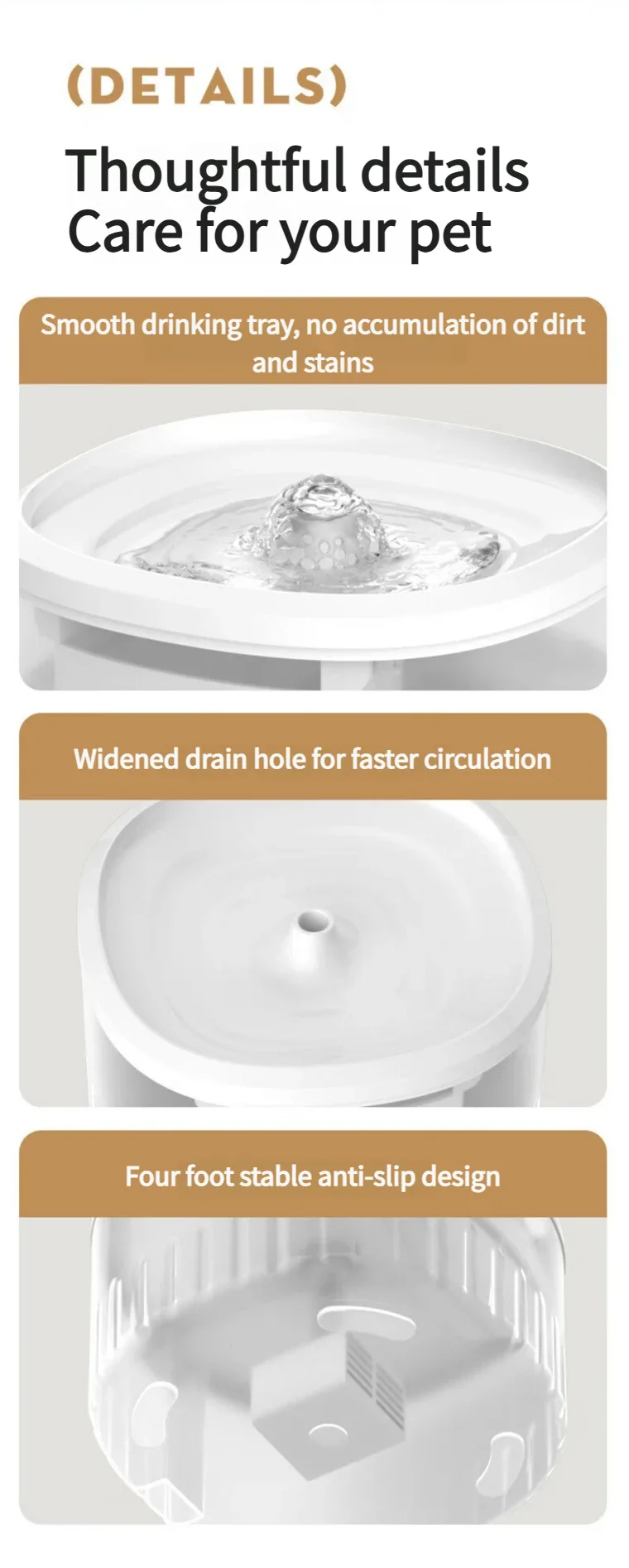Battery-Powered Circulating Cat Fountain 3L — Bulk Orders - detail