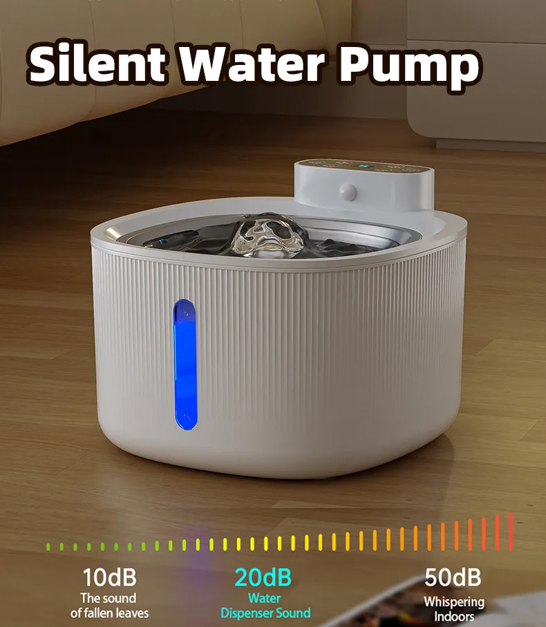 3L Smart Pet Drinking Fountain with 304 Steel Tray — Wholesale - detail