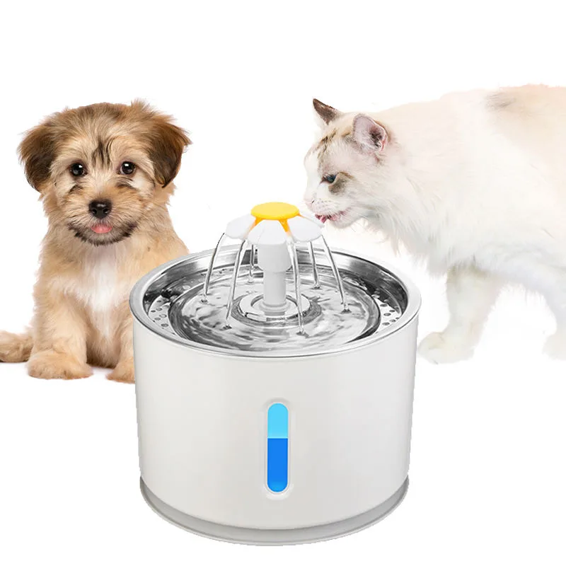 Stainless Cat Water Fountain 3L with USB Pump Power