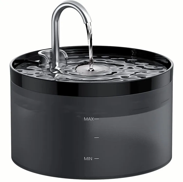 Compact 2.2L Pet Water Fountain, Ultra-Quiet with Filter
