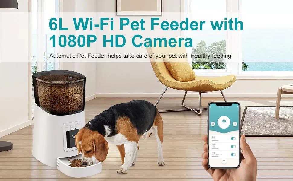 Wholesale Smart Cat Feeder with 1080p Camera — 6L, OEM Ready - detail