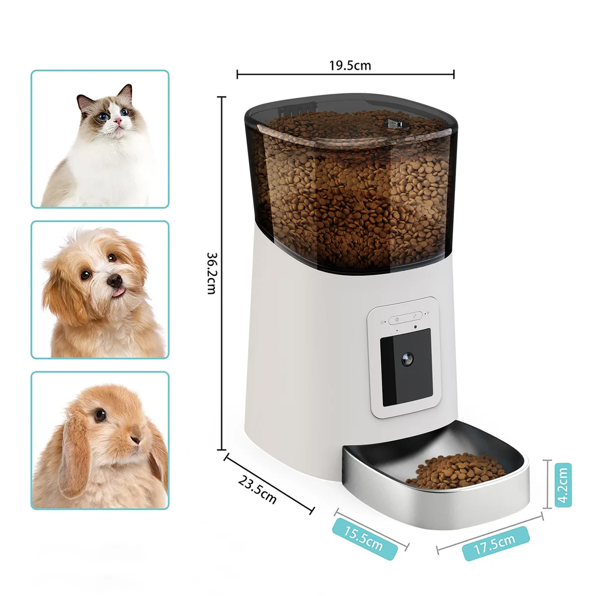 Wholesale Smart Cat Feeder with 1080p Camera — 6L, OEM Ready - detail