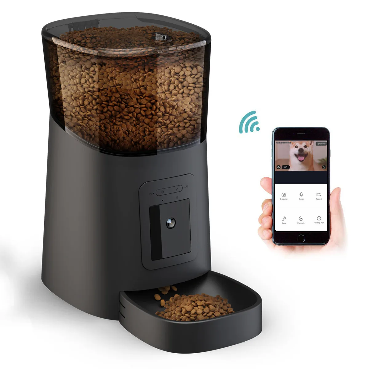 Wholesale Smart Cat Feeder with 1080p Camera — 6L, OEM Ready
