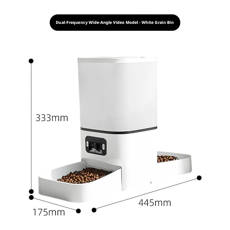 Bulk WiFi Pet Feeder with HD Camera, Voice and Twin Bowls