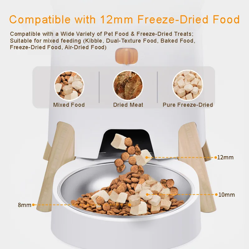 5L Smart Cat Feeder with Dual Stainless Bowls — Bulk MOQ 50 - detail