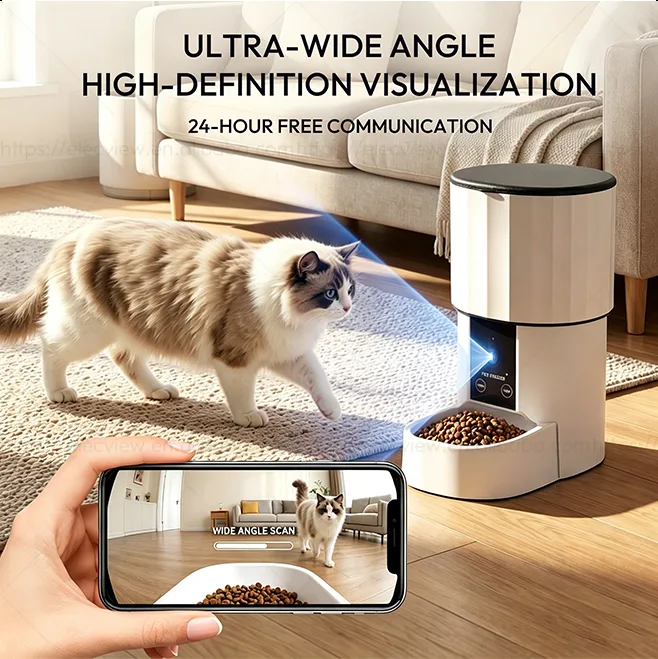Economy 4L Tuya Pet Food Dispenser for Volume Programs