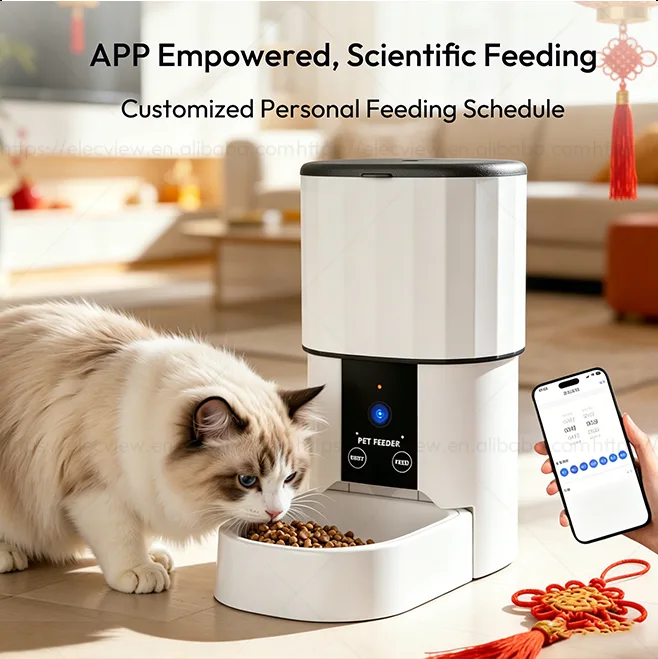 Economy 4L Tuya Pet Food Dispenser for Volume Programs