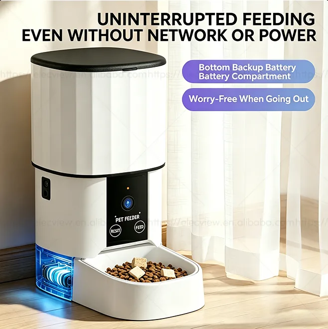 Economy 4L Tuya Pet Food Dispenser for Volume Programs