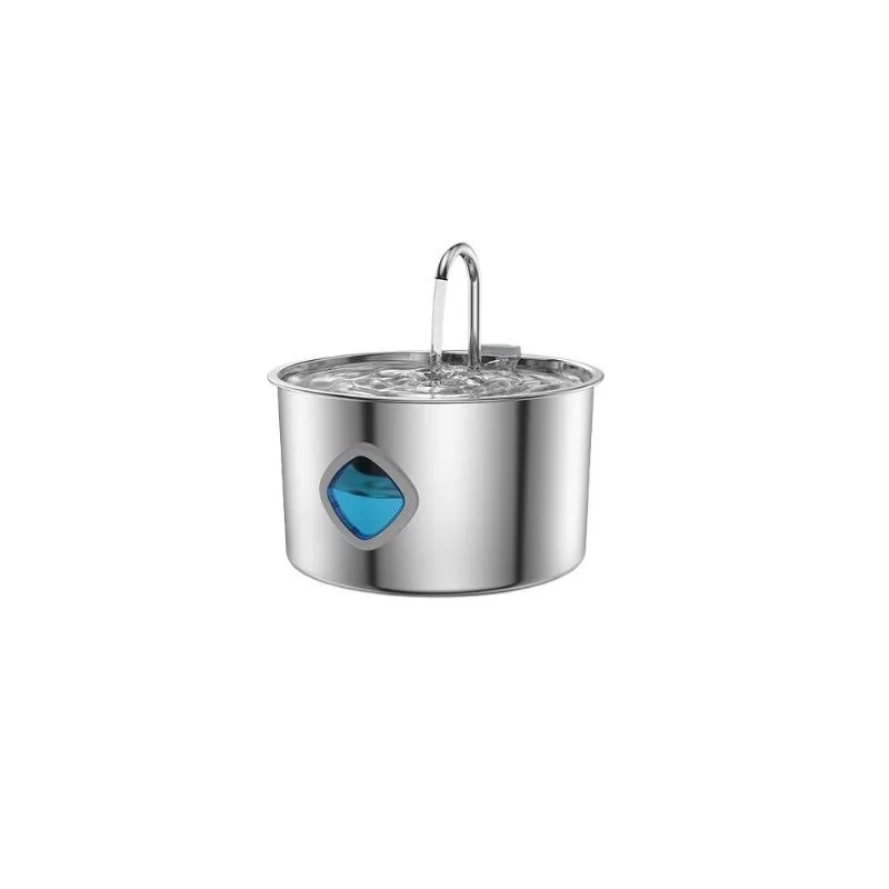 All-Stainless Pet Water Dispenser 3.2L in White — Wholesale