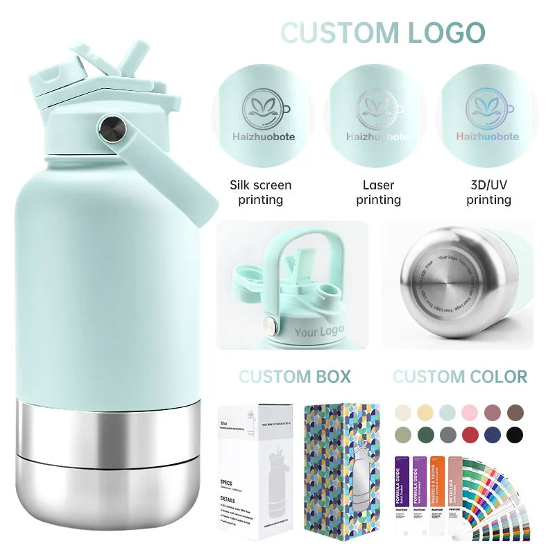 32oz Insulated Pet Travel Bottle, Leak-Proof 3-in-1 Design