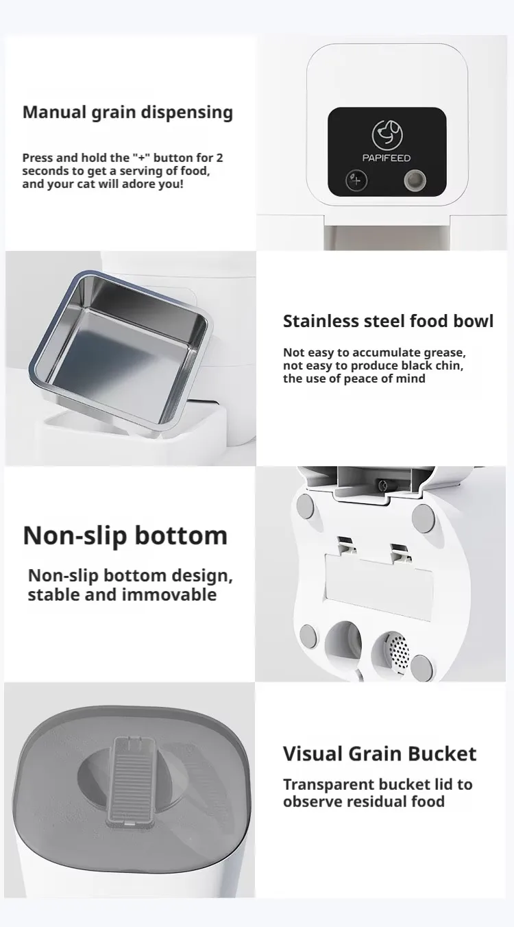 App-Controlled 6L Cat Feeder for Scheduled Portions — Wholesale - detail