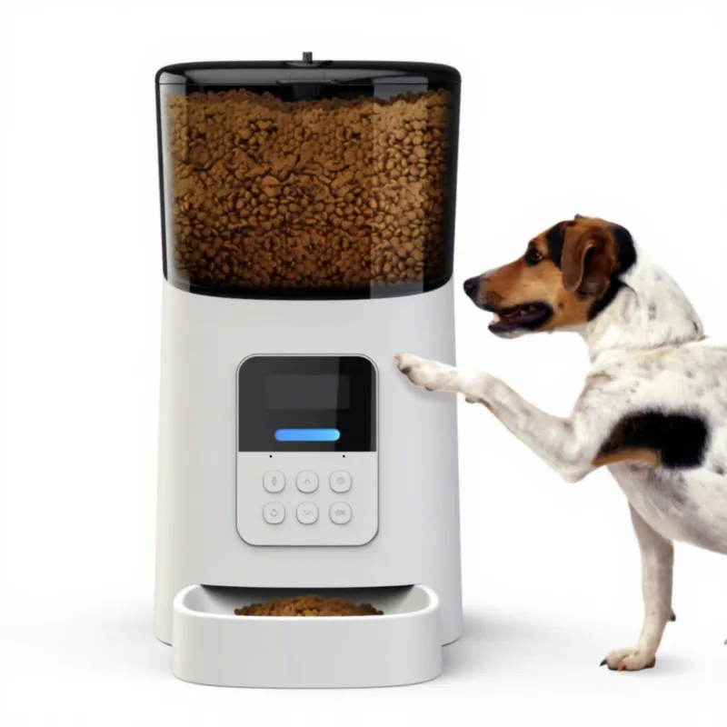 6L LCD Pet Feeder with Timed Portions and Five Plug Options