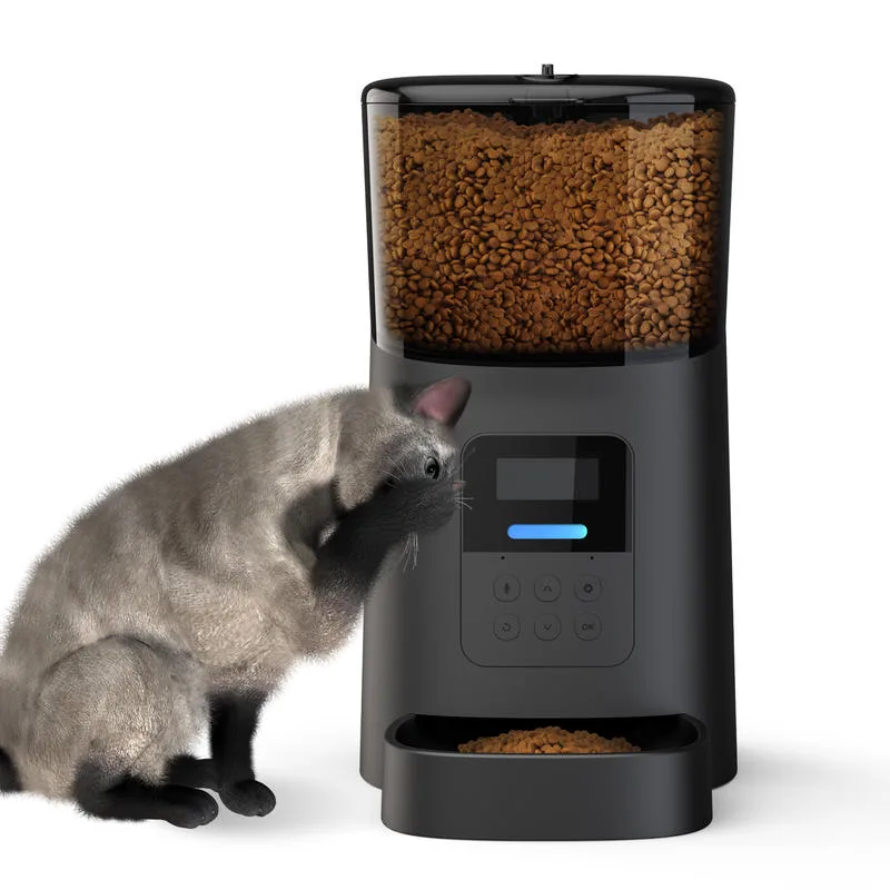 6L LCD Pet Feeder with Timed Portions and Five Plug Options