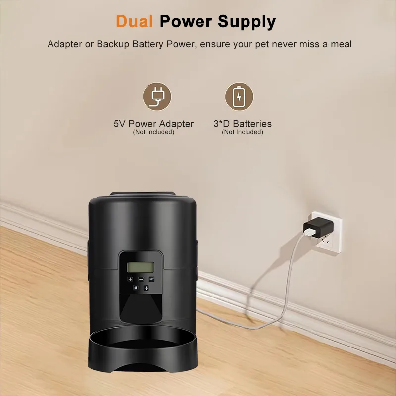 2L Programmable Cat Food Dispenser, Button-Control — Bulk Supply - detail
